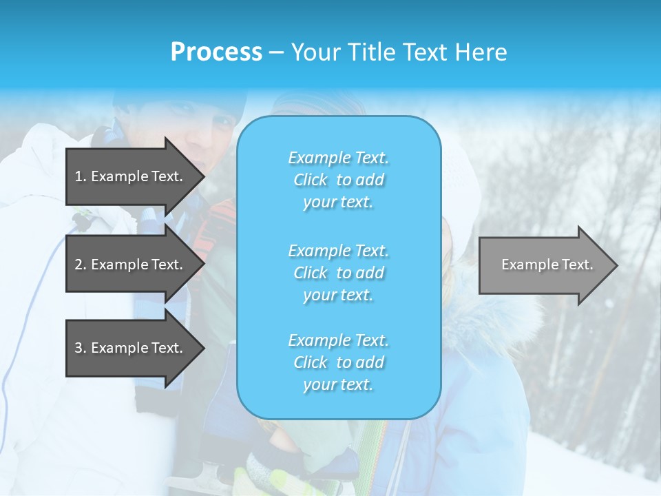 Family Ice Skating PowerPoint Template