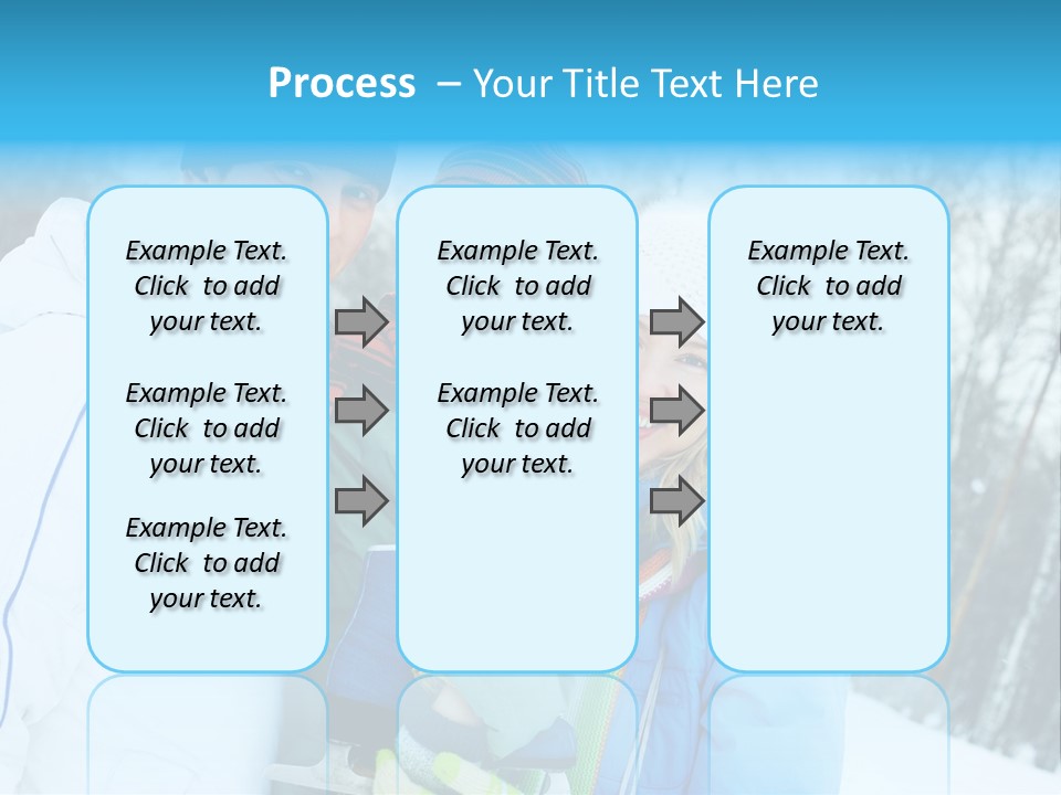 Family Ice Skating PowerPoint Template