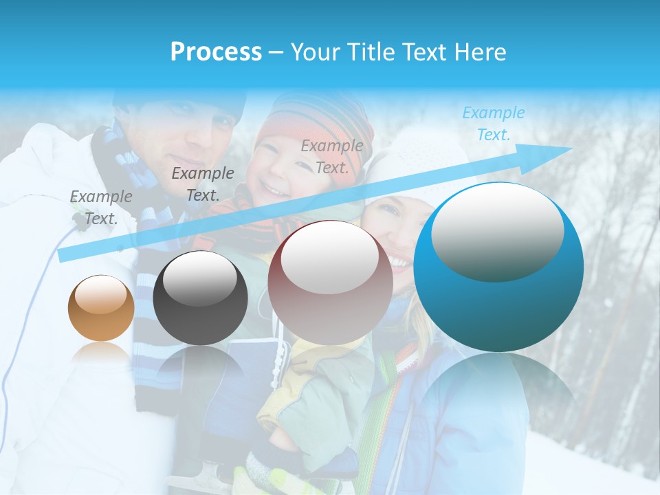 Family Ice Skating PowerPoint Template