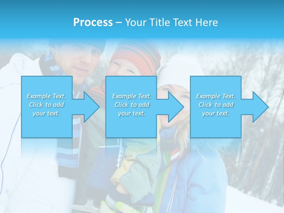 Family Ice Skating PowerPoint Template