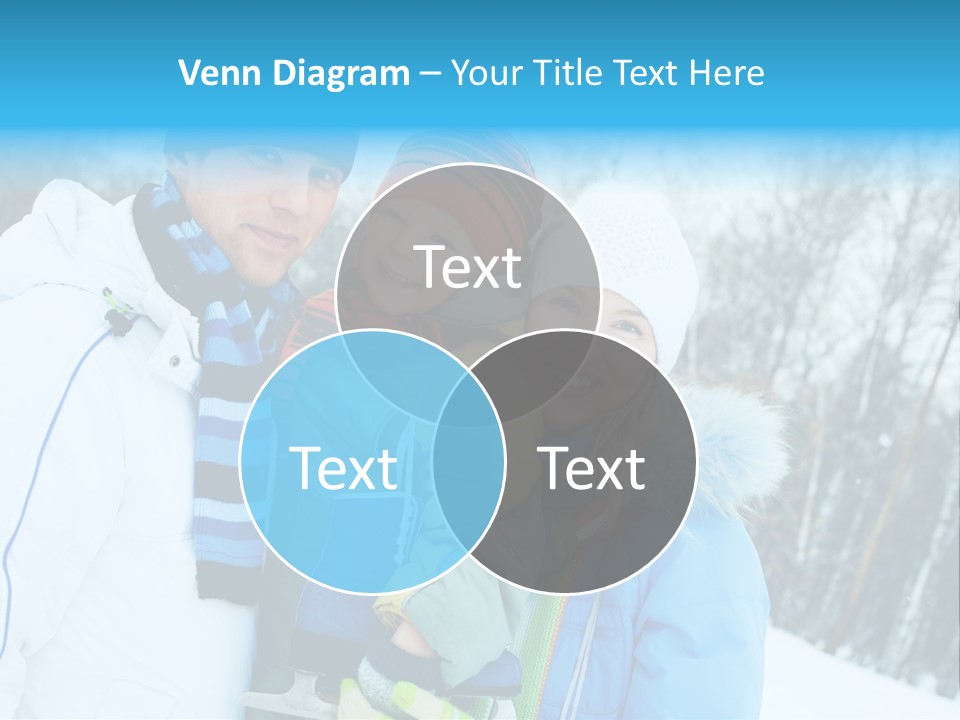 Family Ice Skating PowerPoint Template