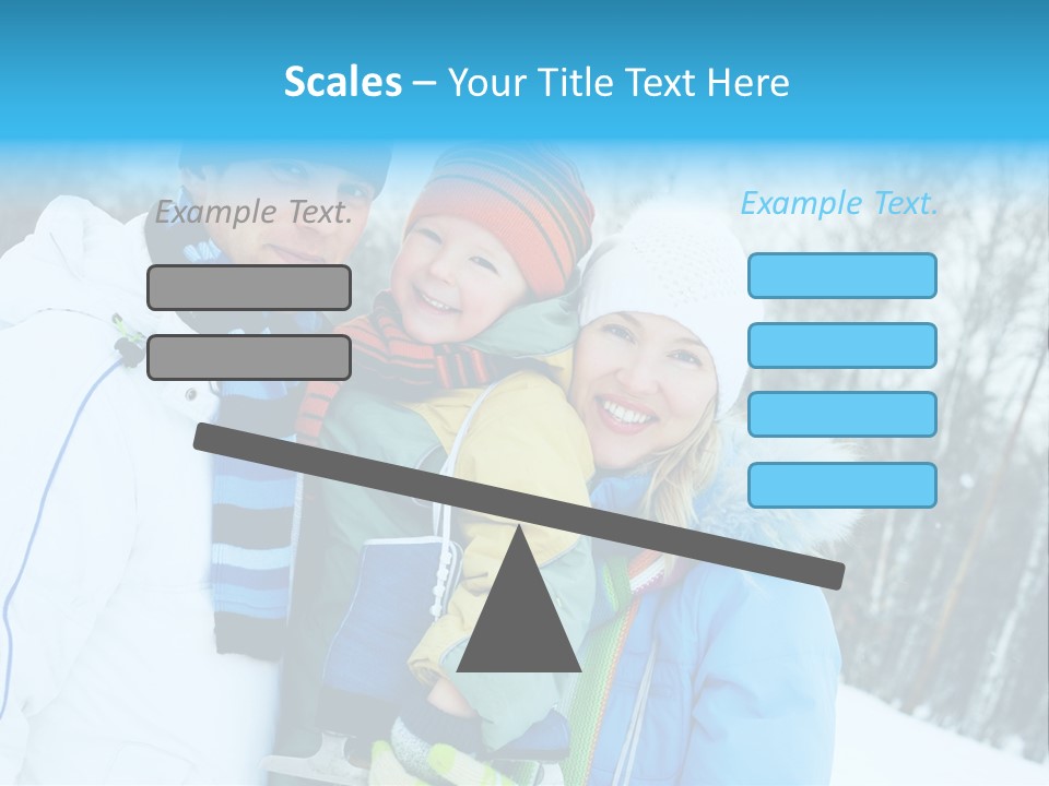 Family Ice Skating PowerPoint Template