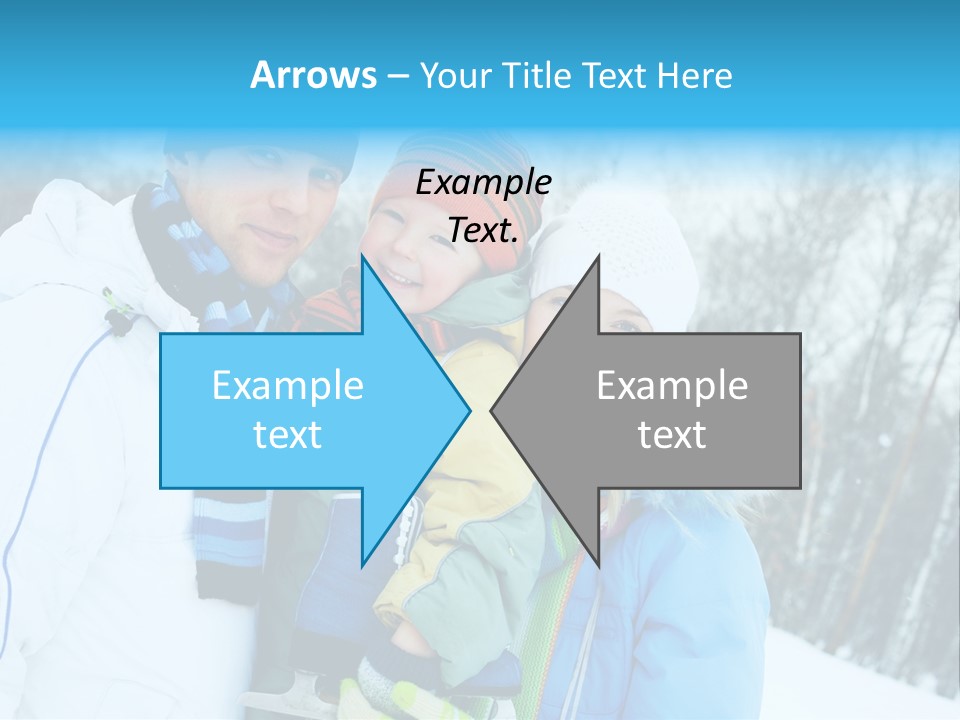 Family Ice Skating PowerPoint Template