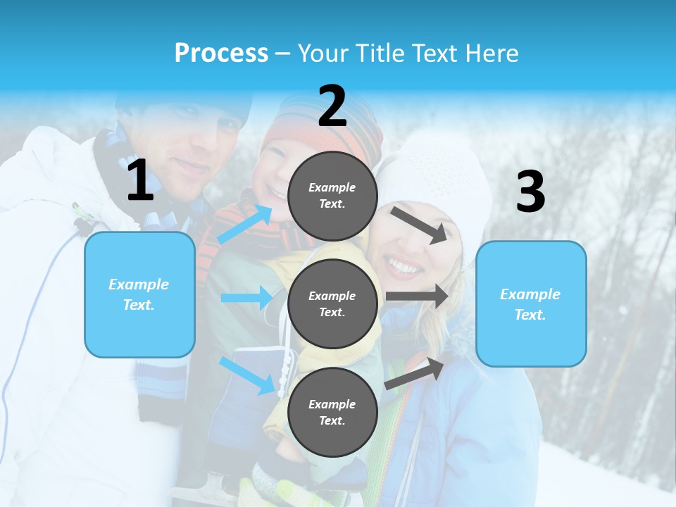 Family Ice Skating PowerPoint Template