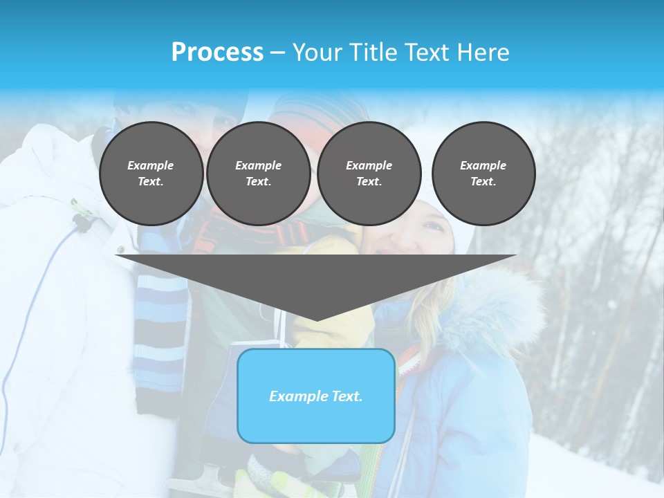 Family Ice Skating PowerPoint Template