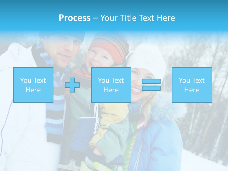 Family Ice Skating PowerPoint Template