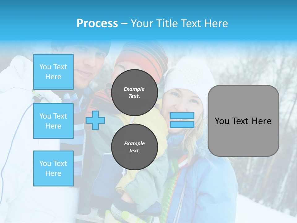 Family Ice Skating PowerPoint Template