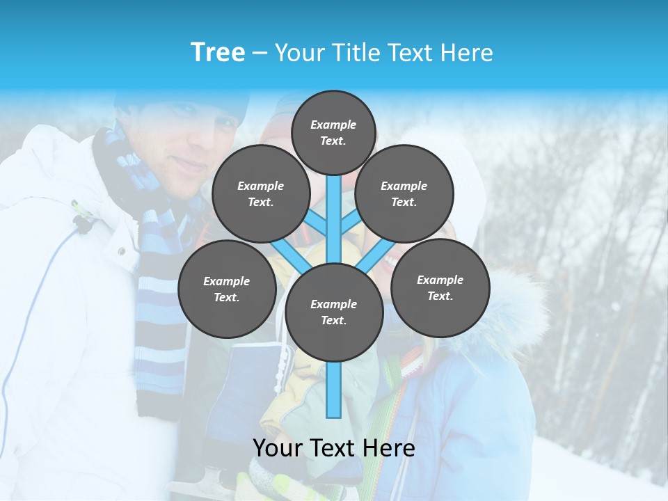 Family Ice Skating PowerPoint Template