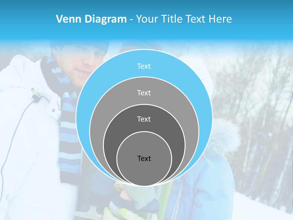 Family Ice Skating PowerPoint Template