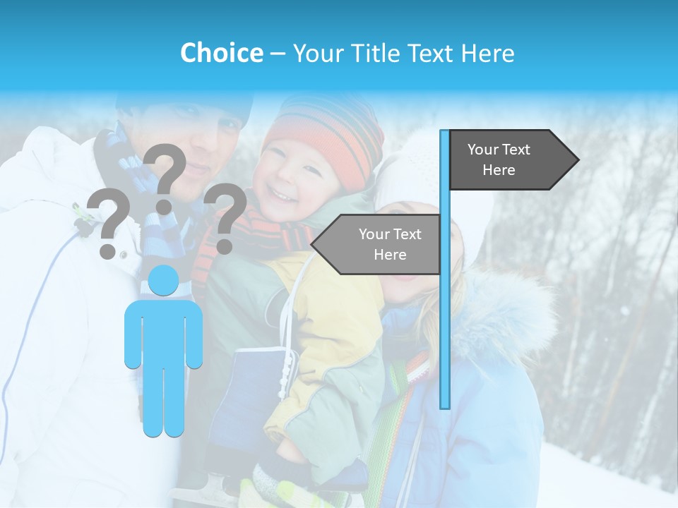 Family Ice Skating PowerPoint Template