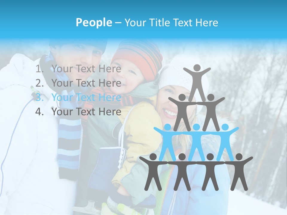 Family Ice Skating PowerPoint Template