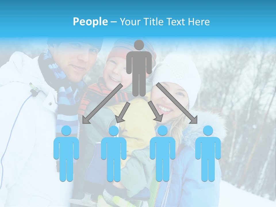 Family Ice Skating PowerPoint Template