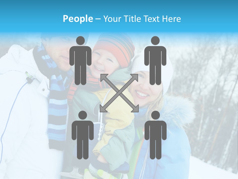 Family Ice Skating PowerPoint Template