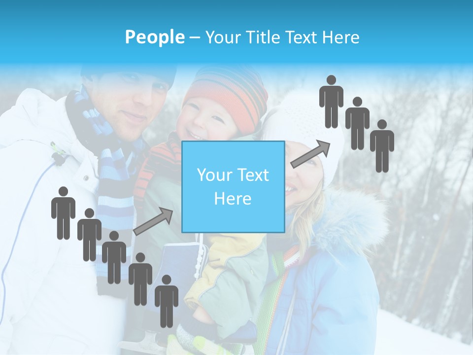 Family Ice Skating PowerPoint Template