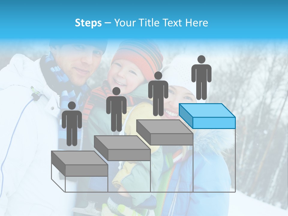 Family Ice Skating PowerPoint Template