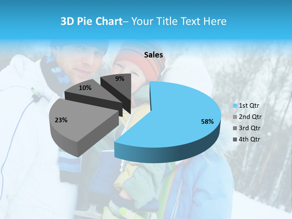 Family Ice Skating PowerPoint Template