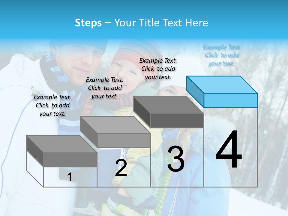 Family Ice Skating PowerPoint Template