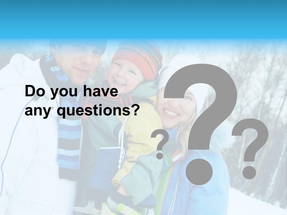 Family Ice Skating PowerPoint Template
