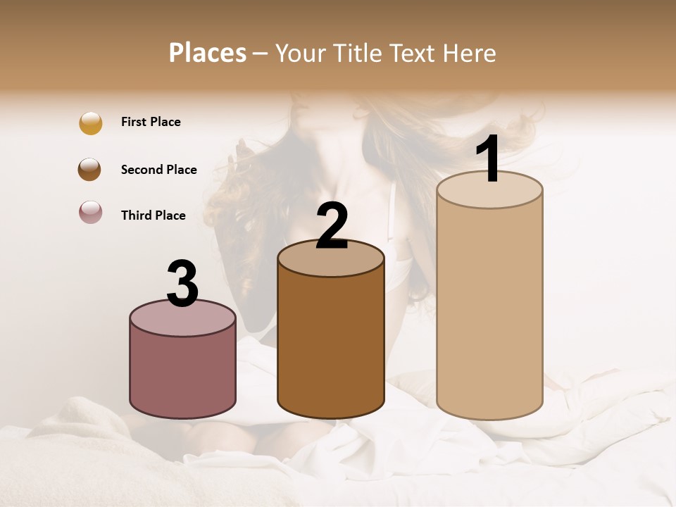 Woman With Woman In Bed PowerPoint Template