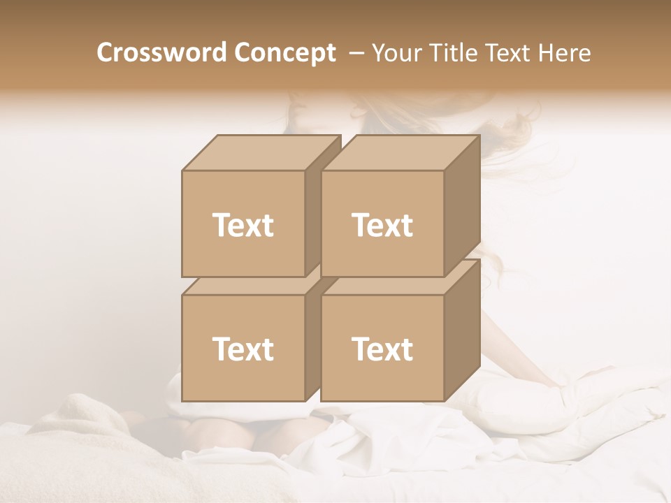 Woman With Woman In Bed PowerPoint Template