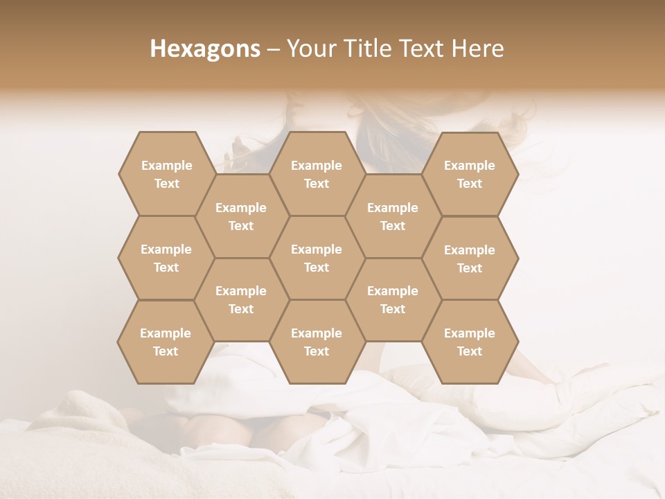 Woman With Woman In Bed PowerPoint Template