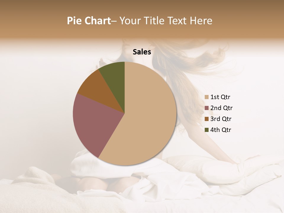 Woman With Woman In Bed PowerPoint Template