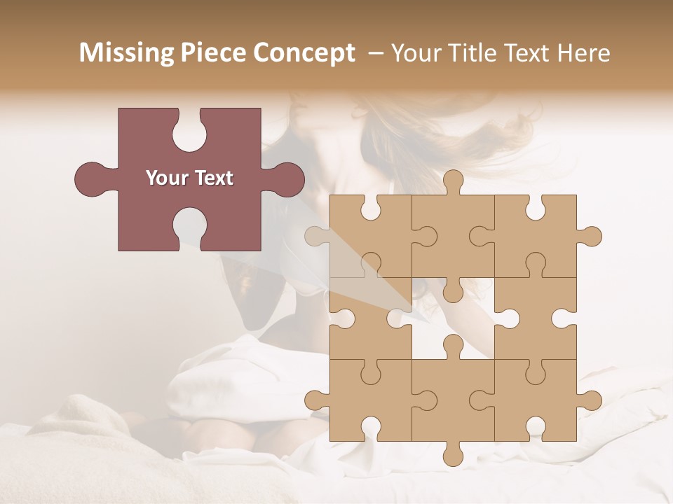 Woman With Woman In Bed PowerPoint Template