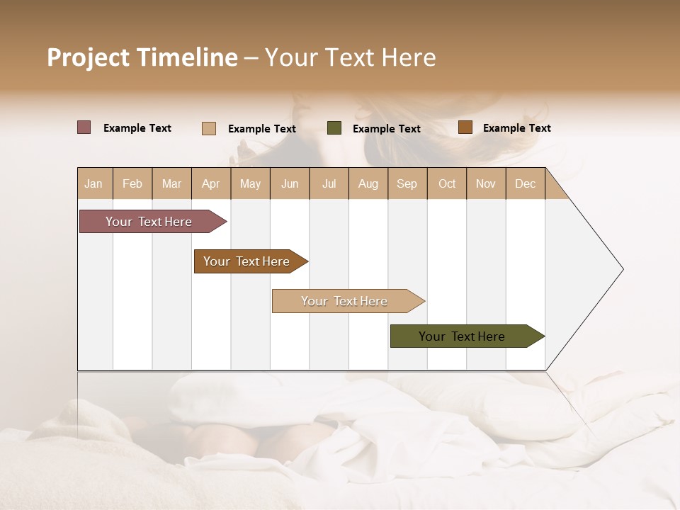 Woman With Woman In Bed PowerPoint Template