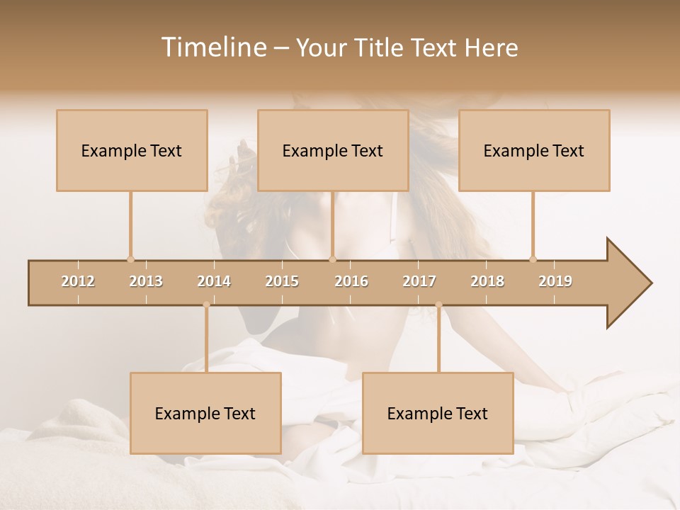 Woman With Woman In Bed PowerPoint Template