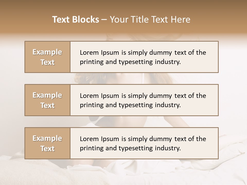 Woman With Woman In Bed PowerPoint Template