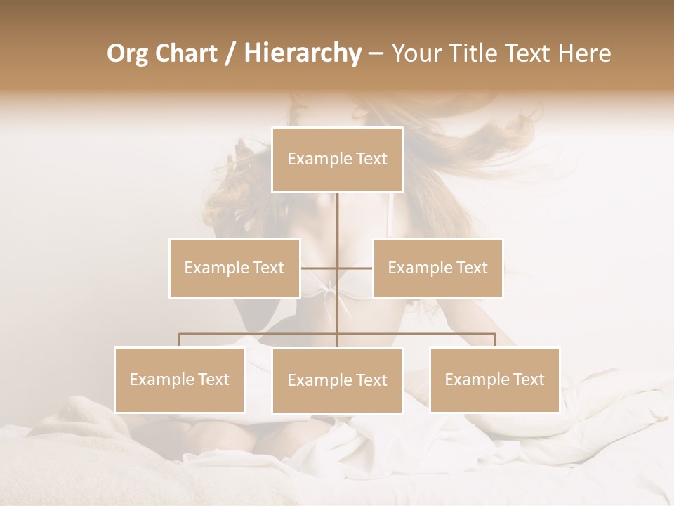 Woman With Woman In Bed PowerPoint Template