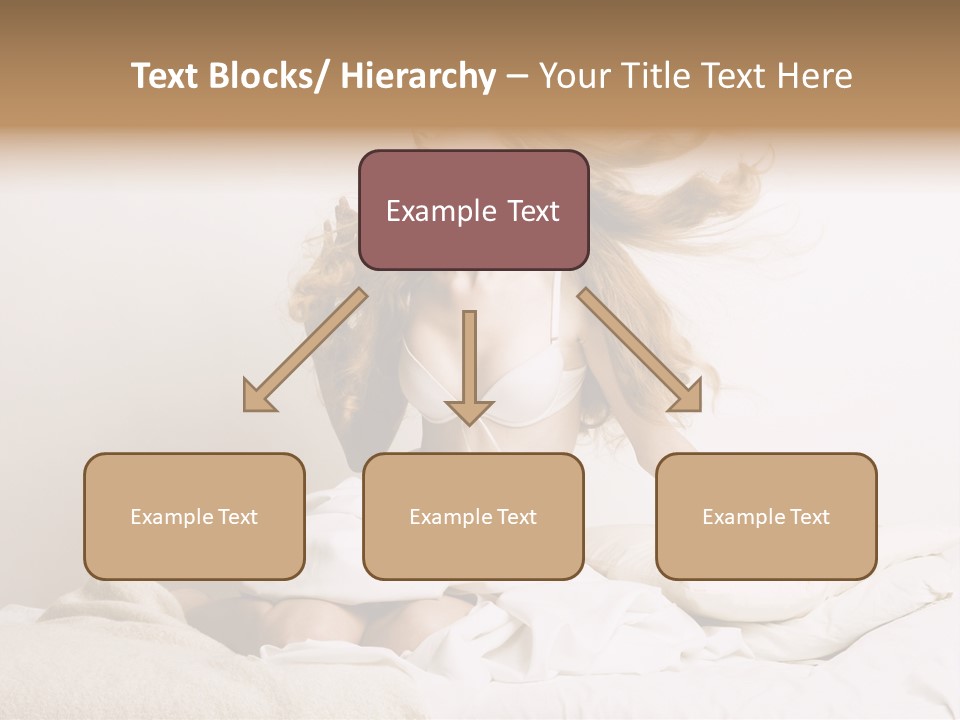 Woman With Woman In Bed PowerPoint Template