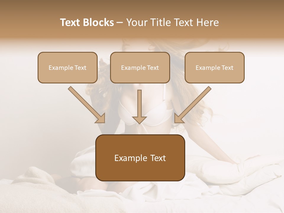 Woman With Woman In Bed PowerPoint Template