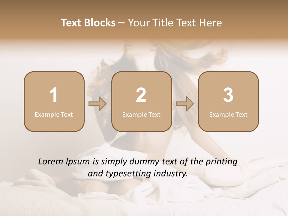 Woman With Woman In Bed PowerPoint Template