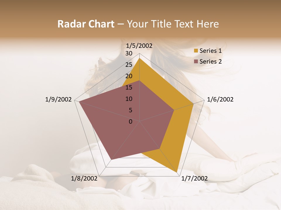 Woman With Woman In Bed PowerPoint Template