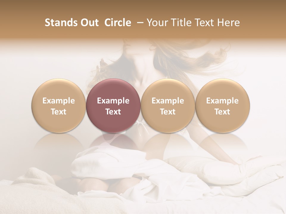 Woman With Woman In Bed PowerPoint Template