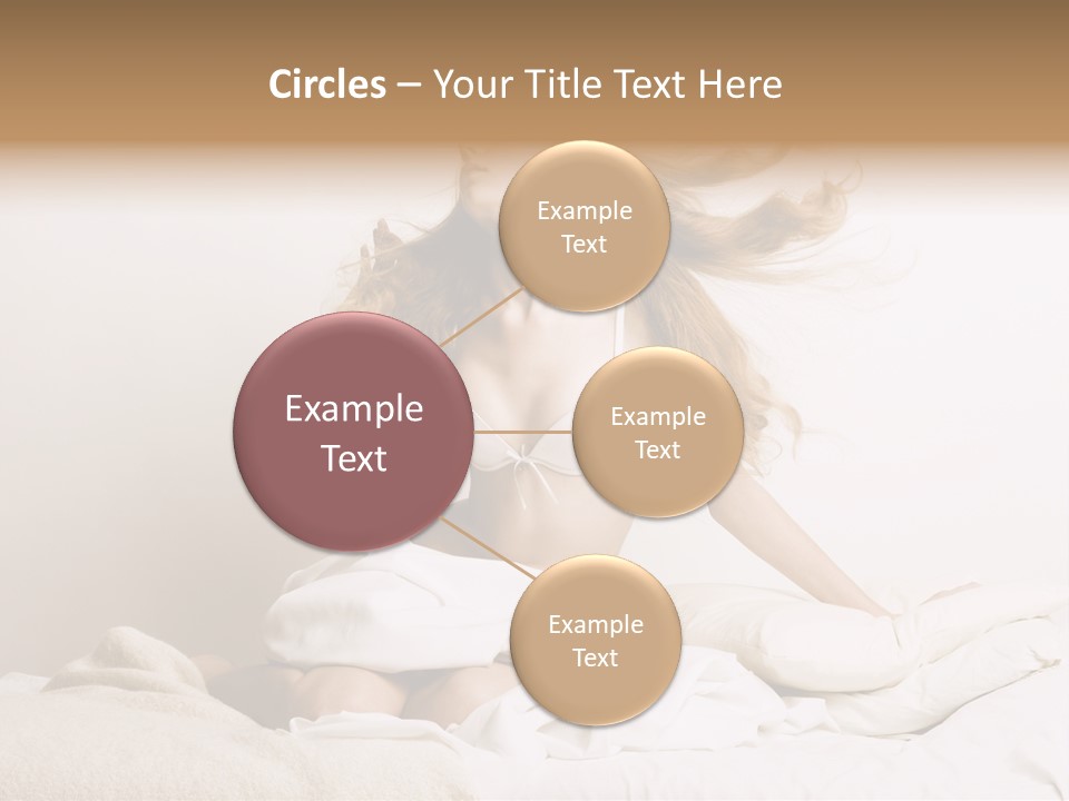 Woman With Woman In Bed PowerPoint Template