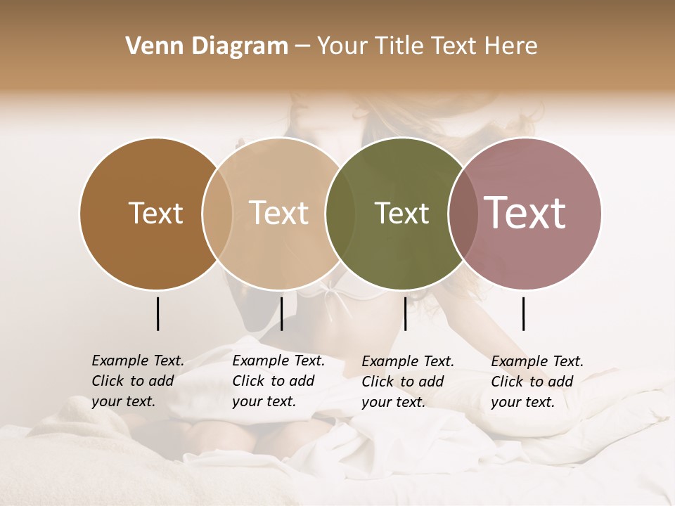 Woman With Woman In Bed PowerPoint Template