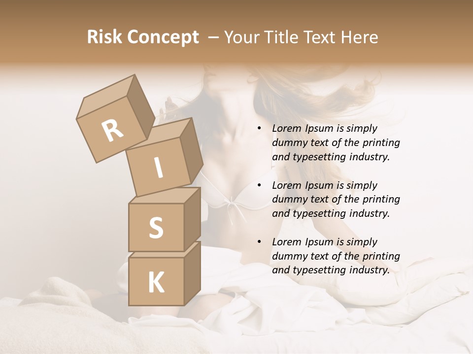 Woman With Woman In Bed PowerPoint Template