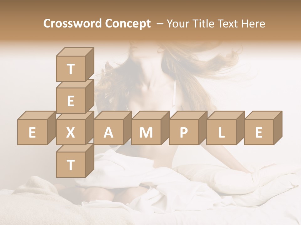 Woman With Woman In Bed PowerPoint Template