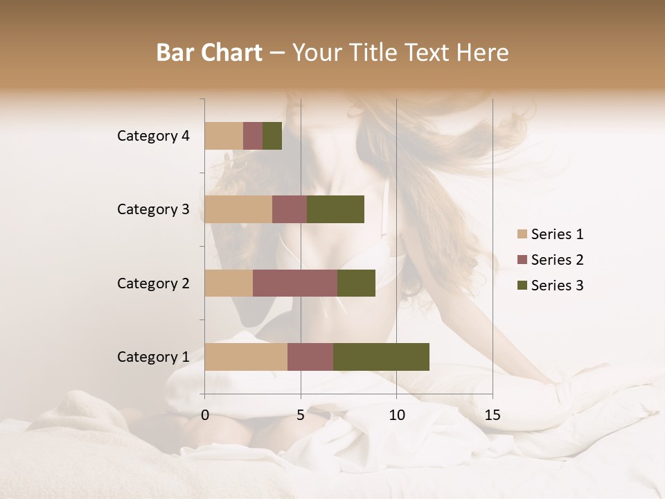 Woman With Woman In Bed PowerPoint Template