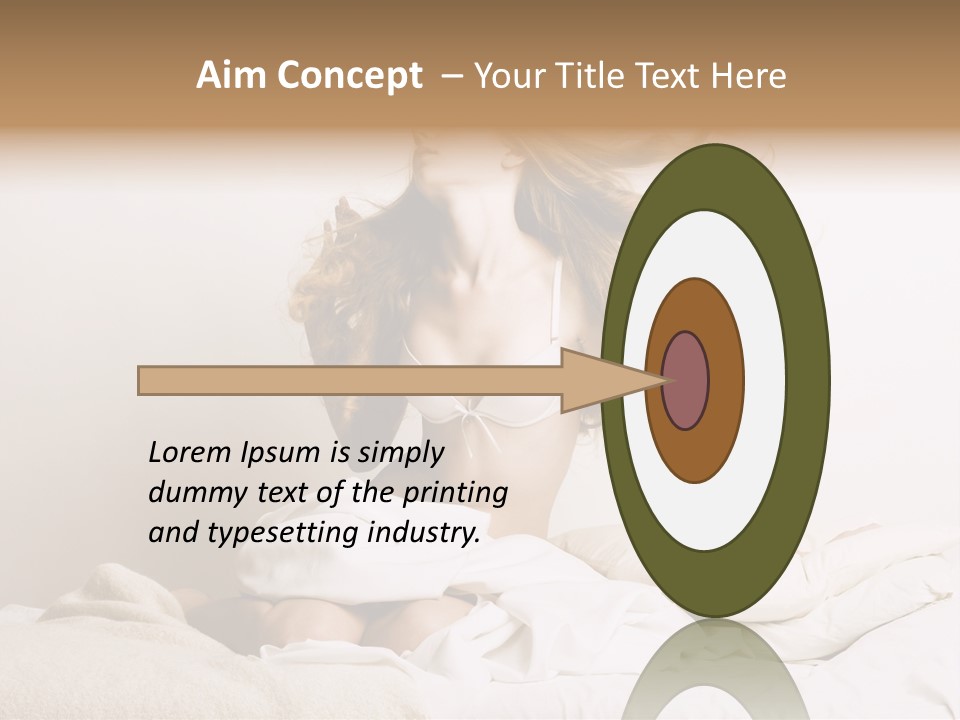 Woman With Woman In Bed PowerPoint Template