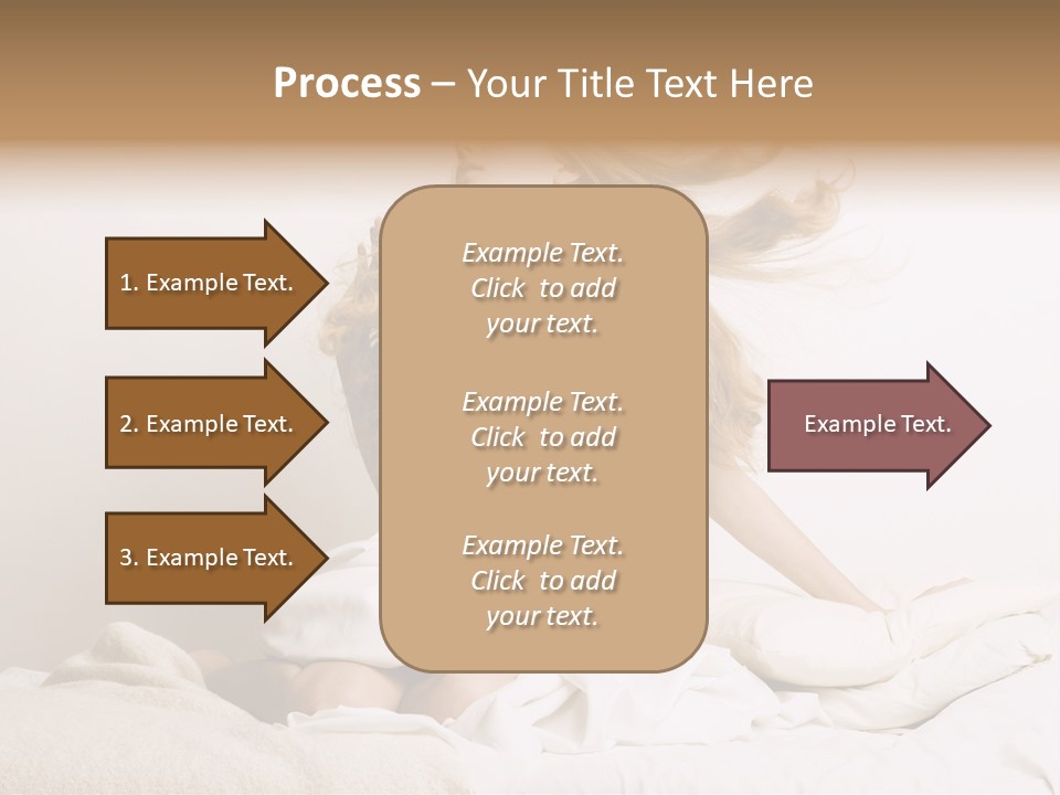 Woman With Woman In Bed PowerPoint Template
