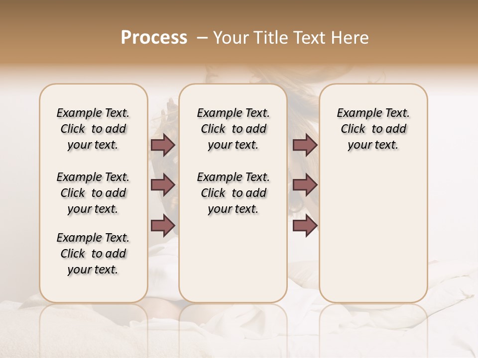 Woman With Woman In Bed PowerPoint Template