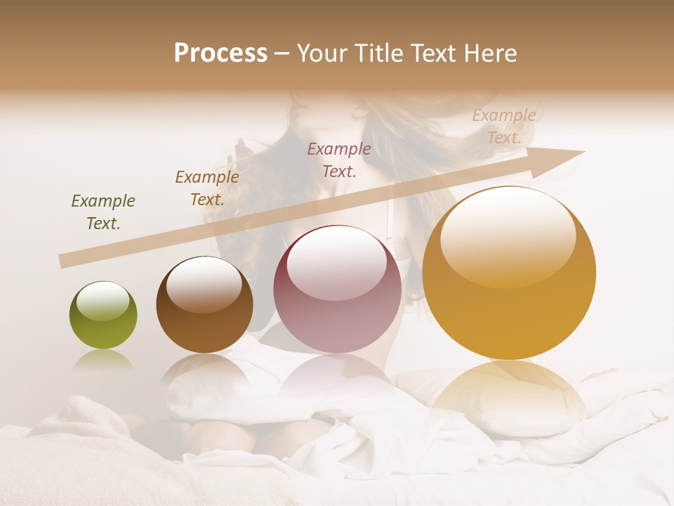 Woman With Woman In Bed PowerPoint Template