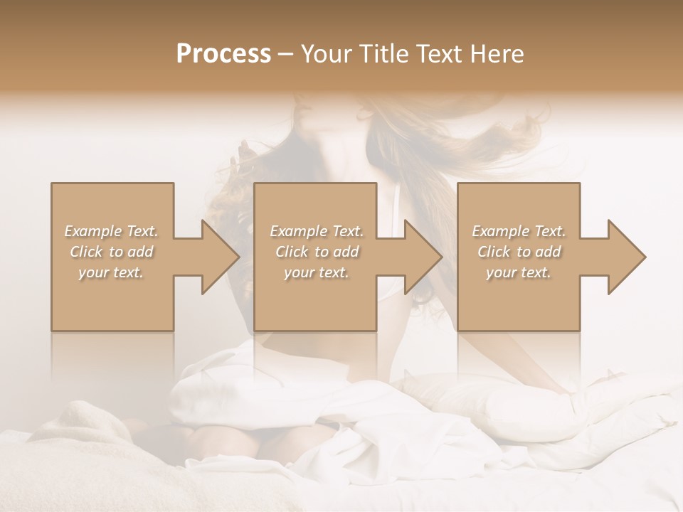 Woman With Woman In Bed PowerPoint Template