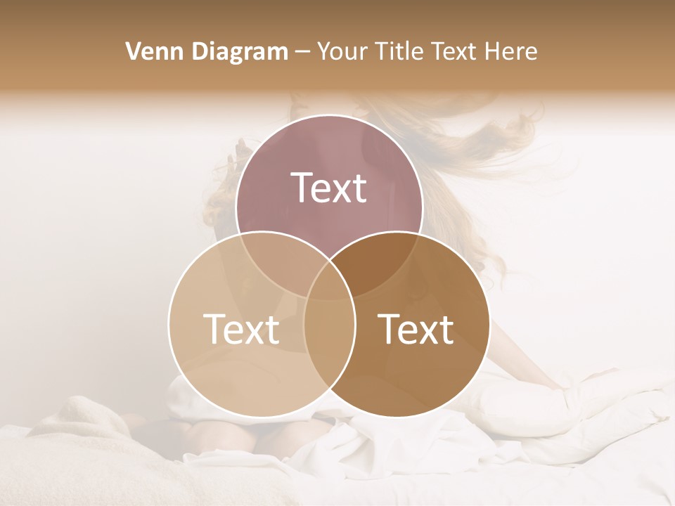 Woman With Woman In Bed PowerPoint Template