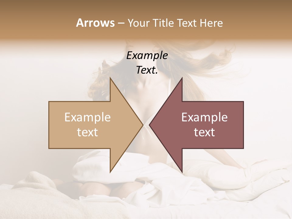 Woman With Woman In Bed PowerPoint Template