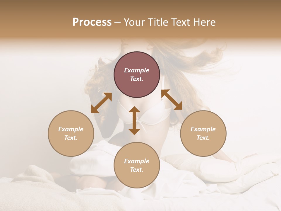 Woman With Woman In Bed PowerPoint Template
