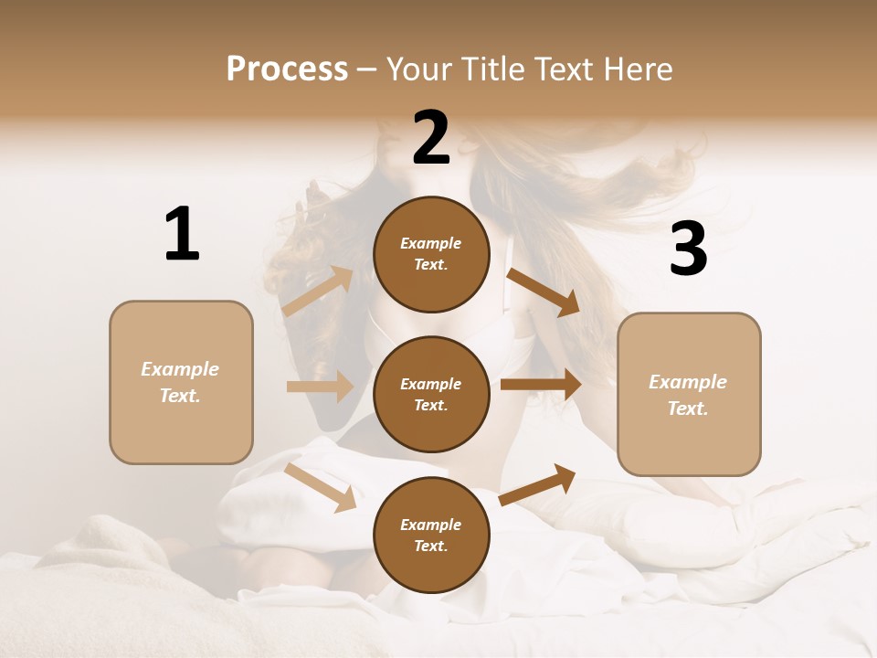 Woman With Woman In Bed PowerPoint Template